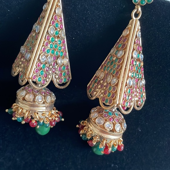 Antique Indian Earrings - Picture 4 of 4